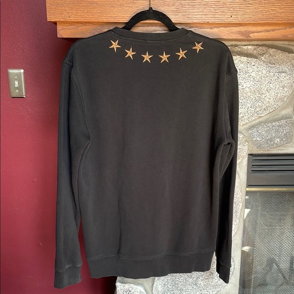 Dolce & Gabbana Black Crewneck Sweater with Star Embellishments - Picture 6 of 7